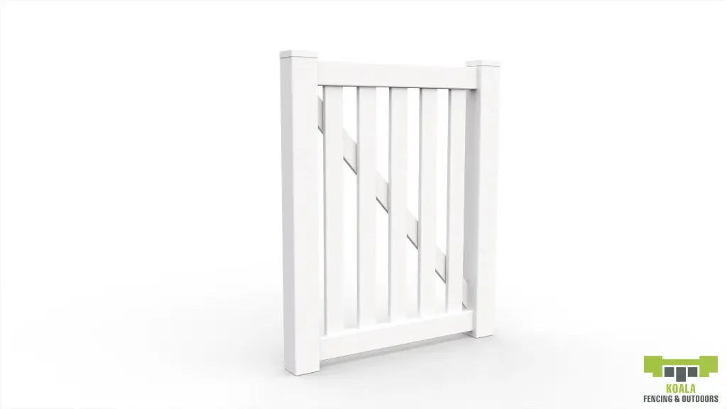 PVC Swing Gate - C01 (Closed Top Picket)