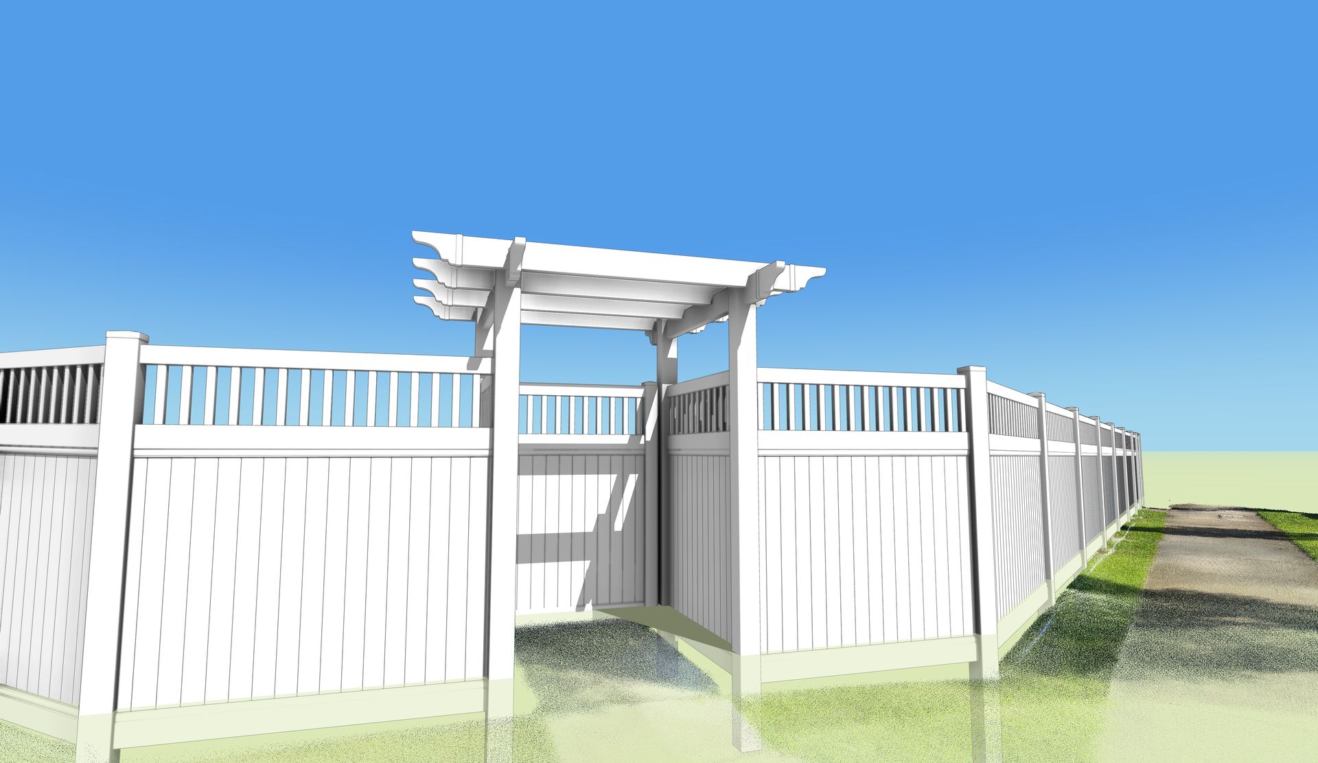 3D fence design preview
